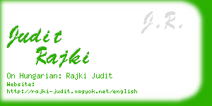 judit rajki business card
